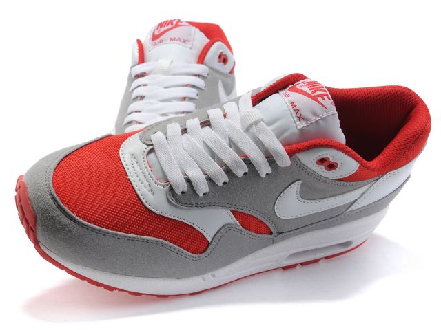 New Men\'S Nike Air Max White/ Grey/ Red